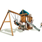 Mount Peak - Logan Swing Set & Playhouse with balcony