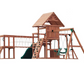 Mount Peak - Double Decker Everest Swing Set  & Playhouse with wooden roof
