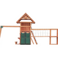 Mount Peak - Double Decker Everest Swing Set  & Playhouse with wooden roof