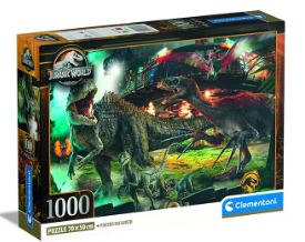 Clementoni Puzzle Hqc Jurassic+Poster 1000Pcs