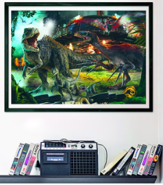 Clementoni Puzzle Hqc Jurassic+Poster 1000Pcs