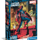 Clementoni Puzzle HQC Marvel Captain America+Poster 1000 - pieces - Marah Kids