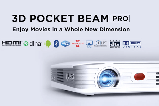 Merlin 3D Pocket Beam Pro Projector - Marah Kids