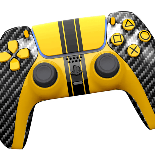 Merlin Craft Customized Sony Dual Sense Gaming Controller For Ps5 & Ps5 Slim - Carbon Fiber - Marah Kids