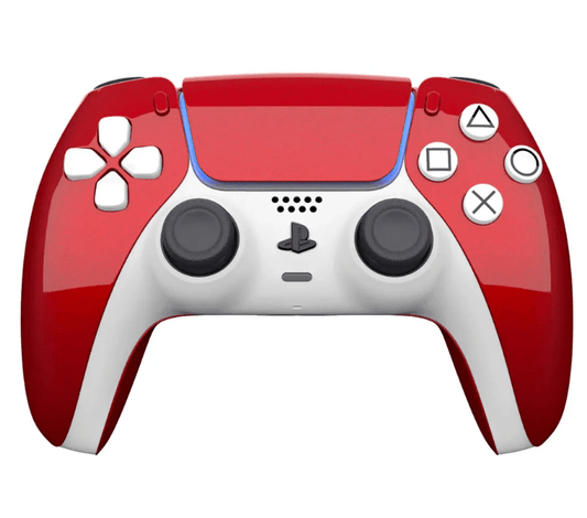 Merlin Craft Customized Sony Dual Sense Gaming Controller For Ps5 & Ps5 Slim - Diamond Red - Marah Kids