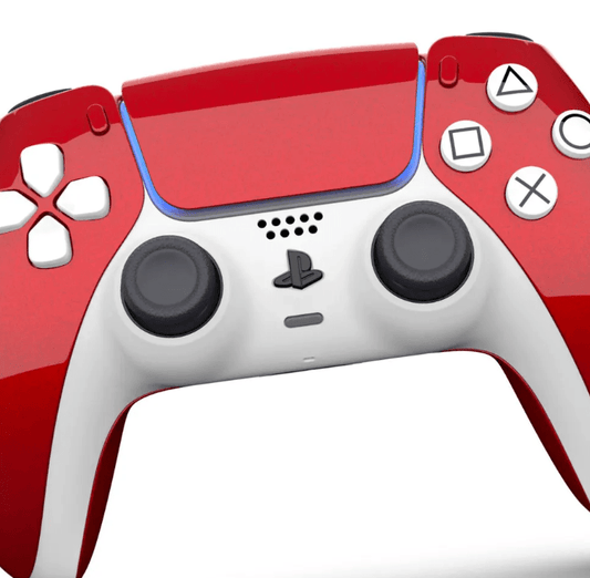 Merlin Craft Customized Sony Dual Sense Gaming Controller For Ps5 & Ps5 Slim - Diamond Red - Marah Kids