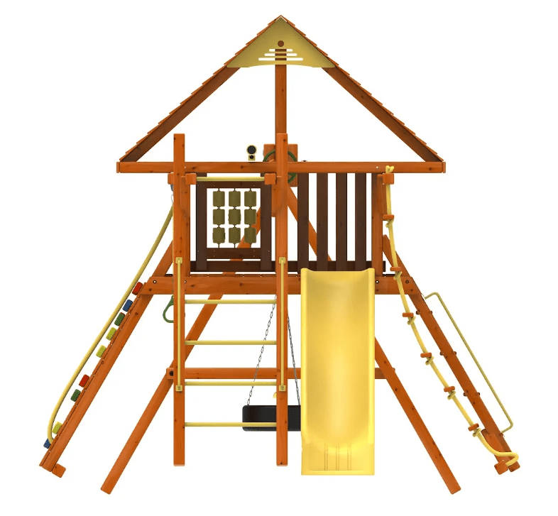 Kiddoro - Discovery Den With Monkey Bars Swing Set - Marah Kids