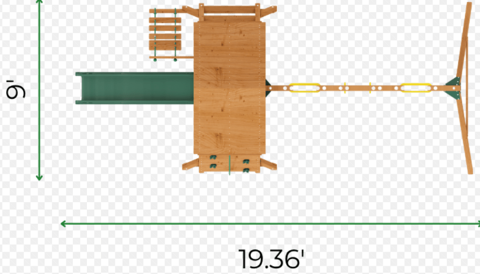 Kiddoro - Hilltop Heights Swing Set - Marah Kids