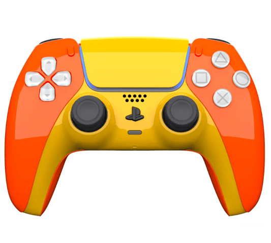 Merlin Craft Customized Sony Dual Sense Gaming Controller For Ps5 & Ps5 Slim - Tangerine - Marah Kids