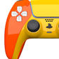Merlin Craft Customized Sony Dual Sense Gaming Controller For Ps5 & Ps5 Slim - Tangerine - Marah Kids