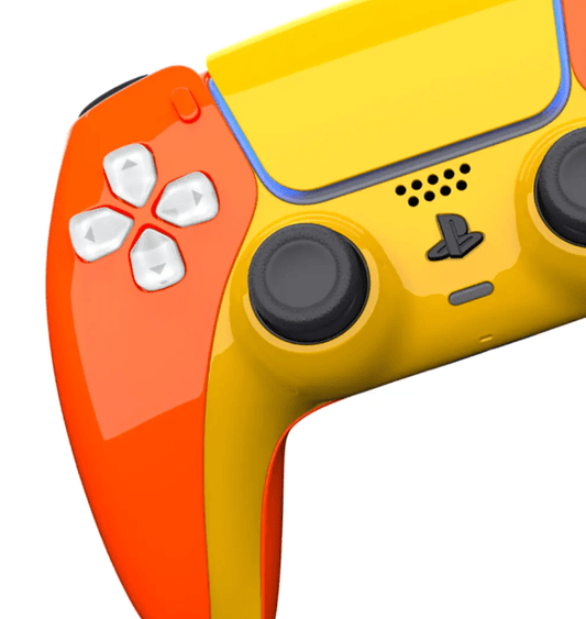 Merlin Craft Customized Sony Dual Sense Gaming Controller For Ps5 & Ps5 Slim - Tangerine - Marah Kids