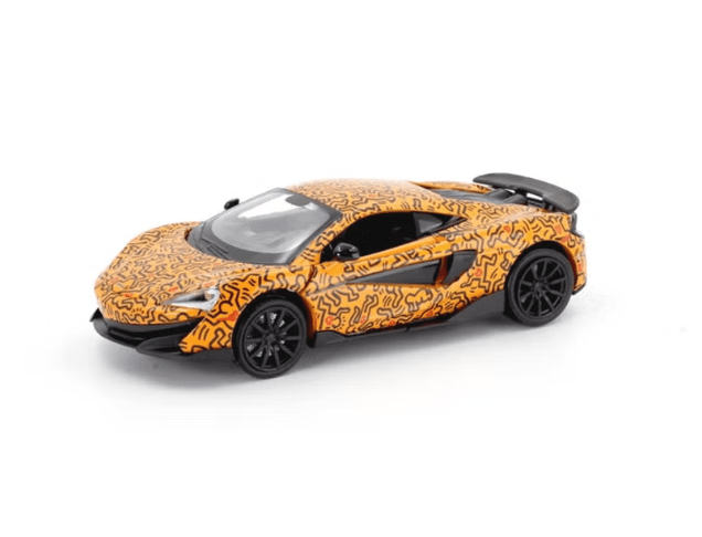 D - Power 1:32 Die - Cast McLaren 600LT Keith Haring Edition Orange with Lights & Sound - Marah Kids