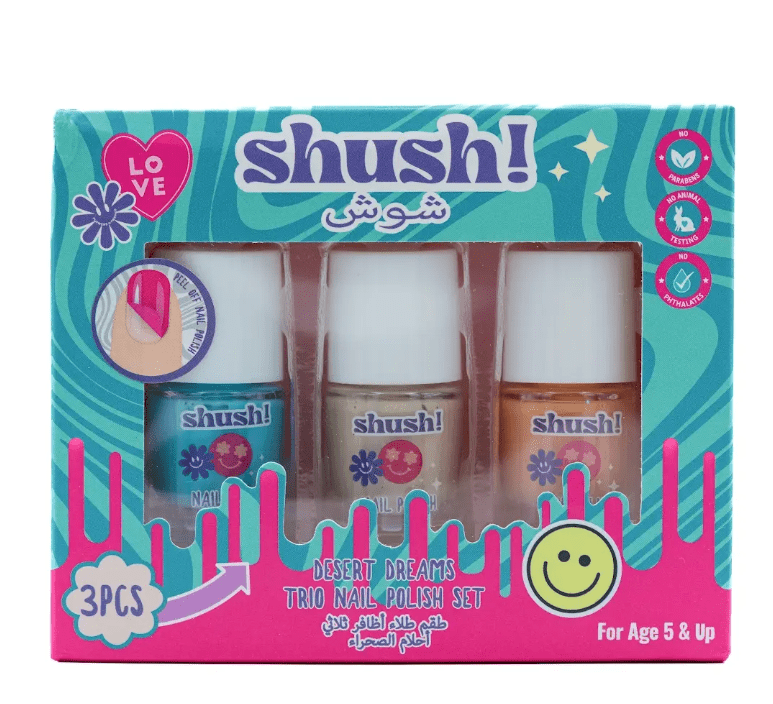 Shush Desert Dreams Trio Nail Polish Set (3 Pcs) - Marah Kids