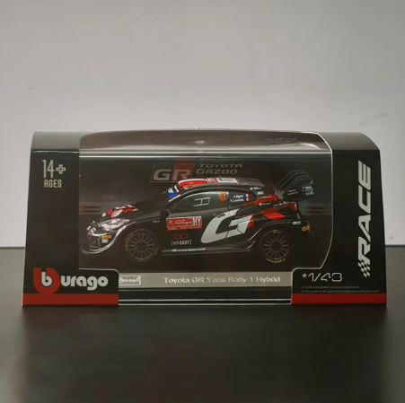 Bburago 1:43 RACE (Coll. A) - 2024 Toyota GR Yaris Rally 1 Hybrid WRC- Ogier #17