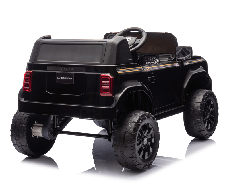 Toyota Prado Children Ride On Car with Remote Control - Black 12V