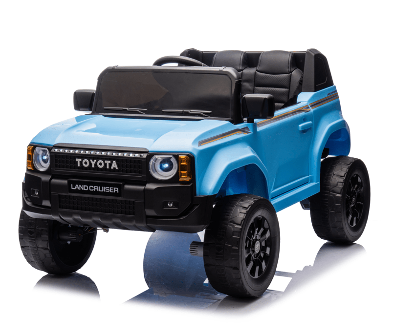 Toyota Prado Children Ride On Car with Remote Control - Blue 12V
