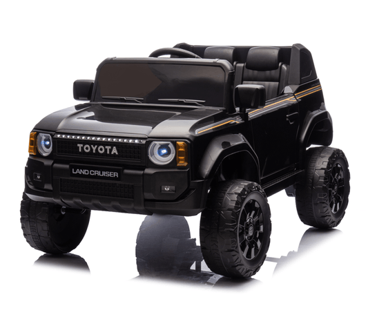Toyota Prado Children Ride On Car with Remote Control - Black 12V