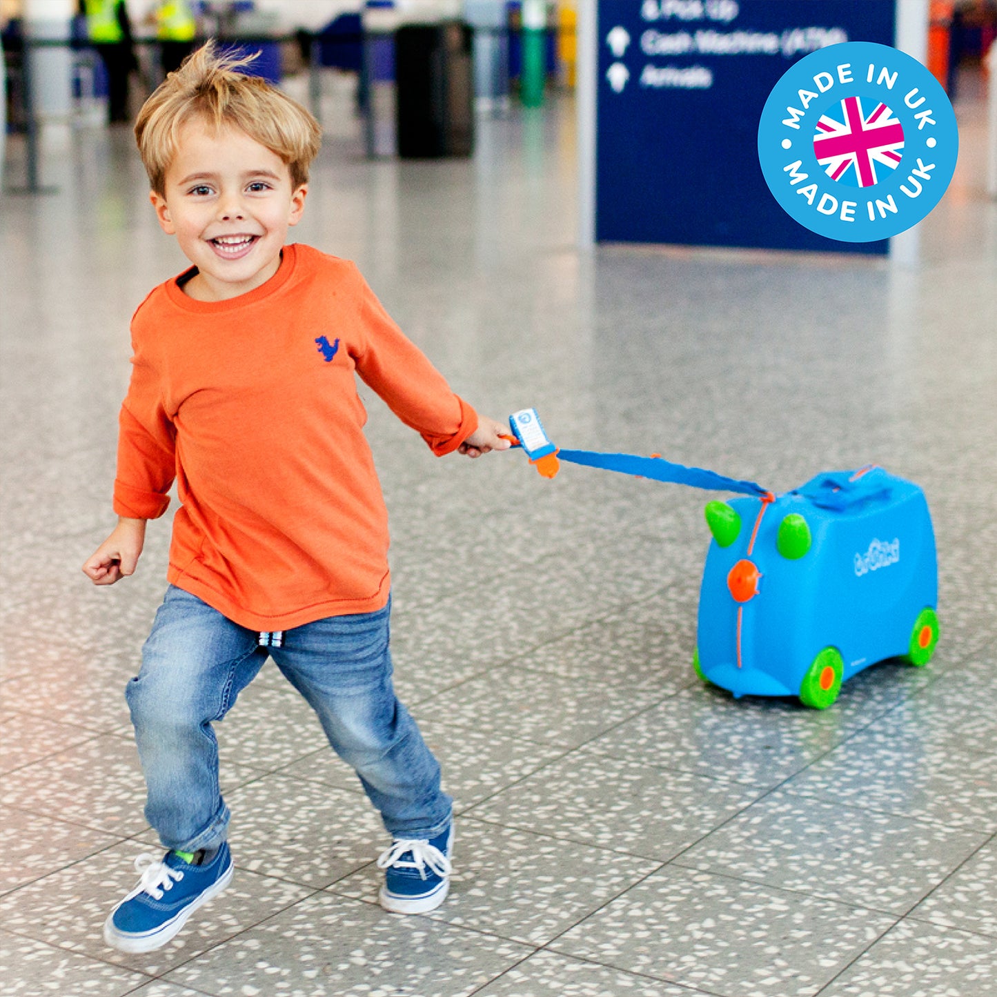 Trunki Children’s Ride-On Suitcase and Kid's Hand Luggage | Unicorn Gifts for 3-4 Year Old Girls : Una Unicorn (Teal)