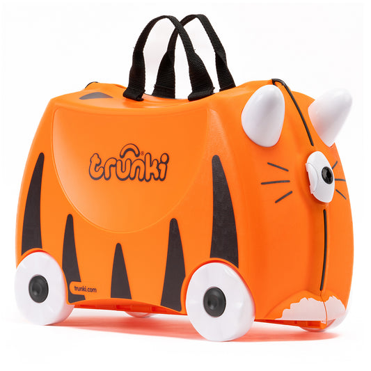 Trunki Ride-On Suitcase - Tipu Tiger: Toddler Travel Toy, Ages 3+