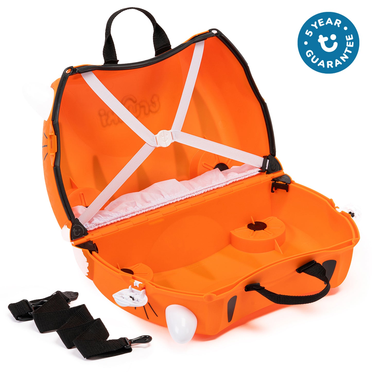 Trunki Ride-On Suitcase - Tipu Tiger: Toddler Travel Toy, Ages 3+