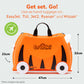 Trunki Ride-On Suitcase - Tipu Tiger: Toddler Travel Toy, Ages 3+