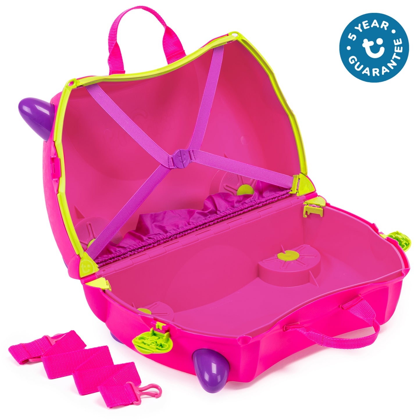 Trunki Ride-On Suitcase for Kids | Pink Trixie, Ideal Gift Age 3