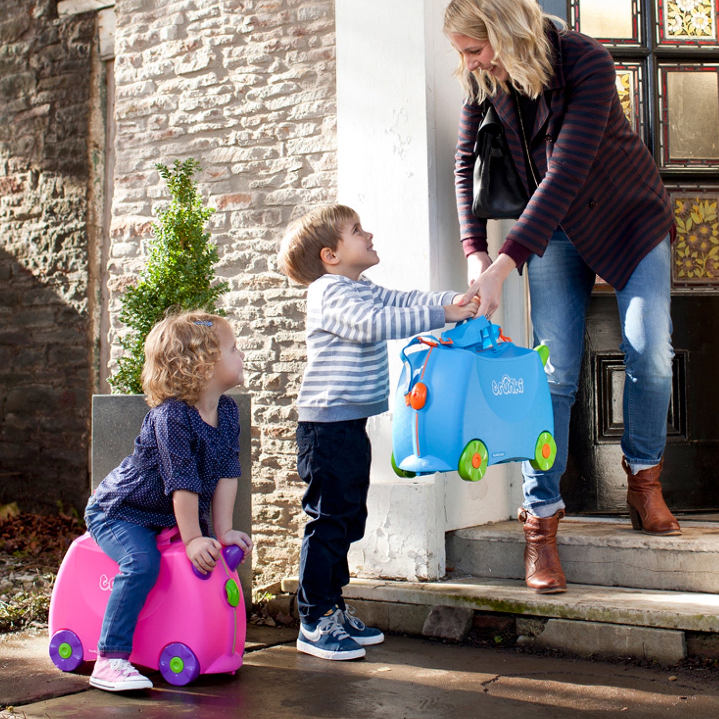 Trunki Ride-On Suitcase for Kids | Pink Trixie, Ideal Gift Age 3