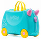 Trunki Ride-On Suitcase - Una Unicorn: Teal Toy Gift for 3-4 Year Old Girls