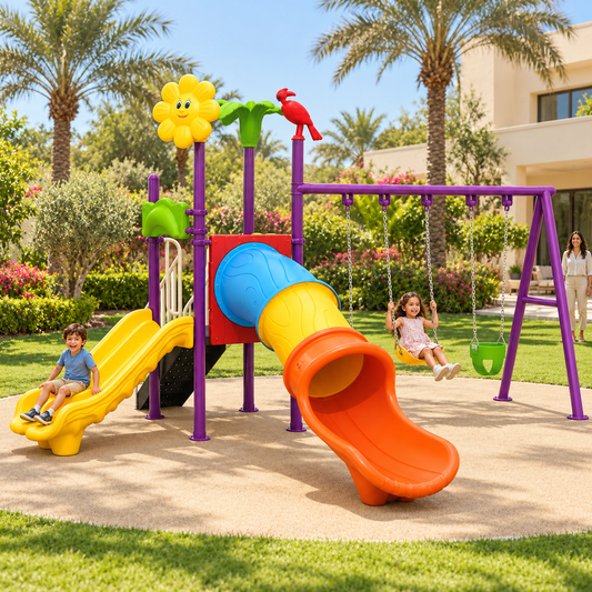 Toyemporium Swing & Tunnel Slide Playground