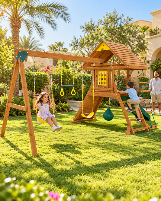 Kiddoro - Hilltop Heights Swing Set