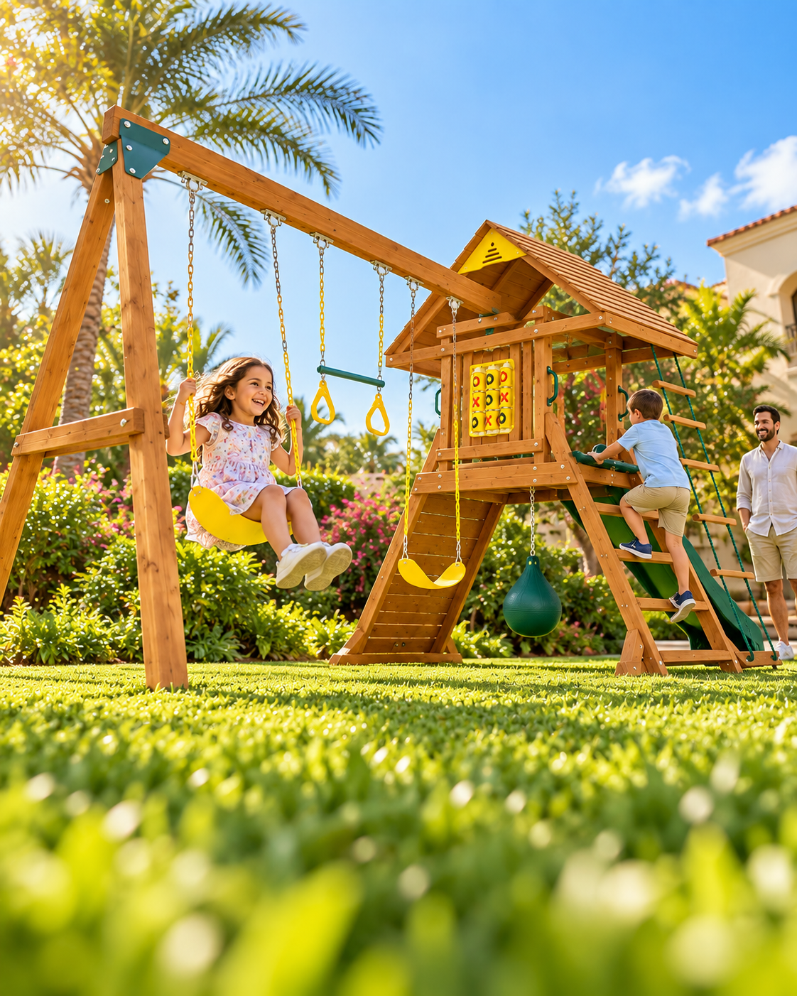 Kiddoro - Hilltop Heights Swing Set