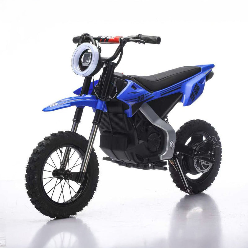 Top Gear TG 580 | 36V Electric Dirt Bike for Kids – 500W Motor, Air Wheels, Disc Brake, Bluetooth & Key Start - Blue - Marah Kids