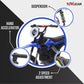 Top Gear TG 580 | 36V Electric Dirt Bike for Kids – 500W Motor, Air Wheels, Disc Brake, Bluetooth & Key Start - Blue - Marah Kids