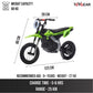 Top Gear TG 580 | 36V Electric Dirt Bike for Kids – 500W Motor, Air Wheels, Disc Brake, Bluetooth & Key Start - Green - Marah Kids