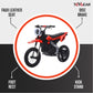 Top Gear TG 580 | 36V Electric Dirt Bike for Kids – 500W Motor, Air Wheels, Disc Brake, Bluetooth & Key Start - Red - Marah Kids