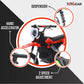 Top Gear TG 580 | 36V Electric Dirt Bike for Kids – 500W Motor, Air Wheels, Disc Brake, Bluetooth & Key Start - Red - Marah Kids