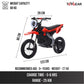 Top Gear TG 580 | 36V Electric Dirt Bike for Kids – 500W Motor, Air Wheels, Disc Brake, Bluetooth & Key Start - Red - Marah Kids