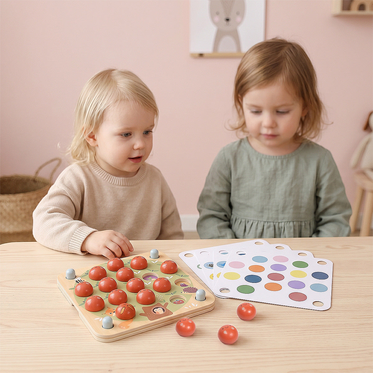 Tooky Toys Memory Game - Apple wooden activity toy - view 2 | Marah Kids