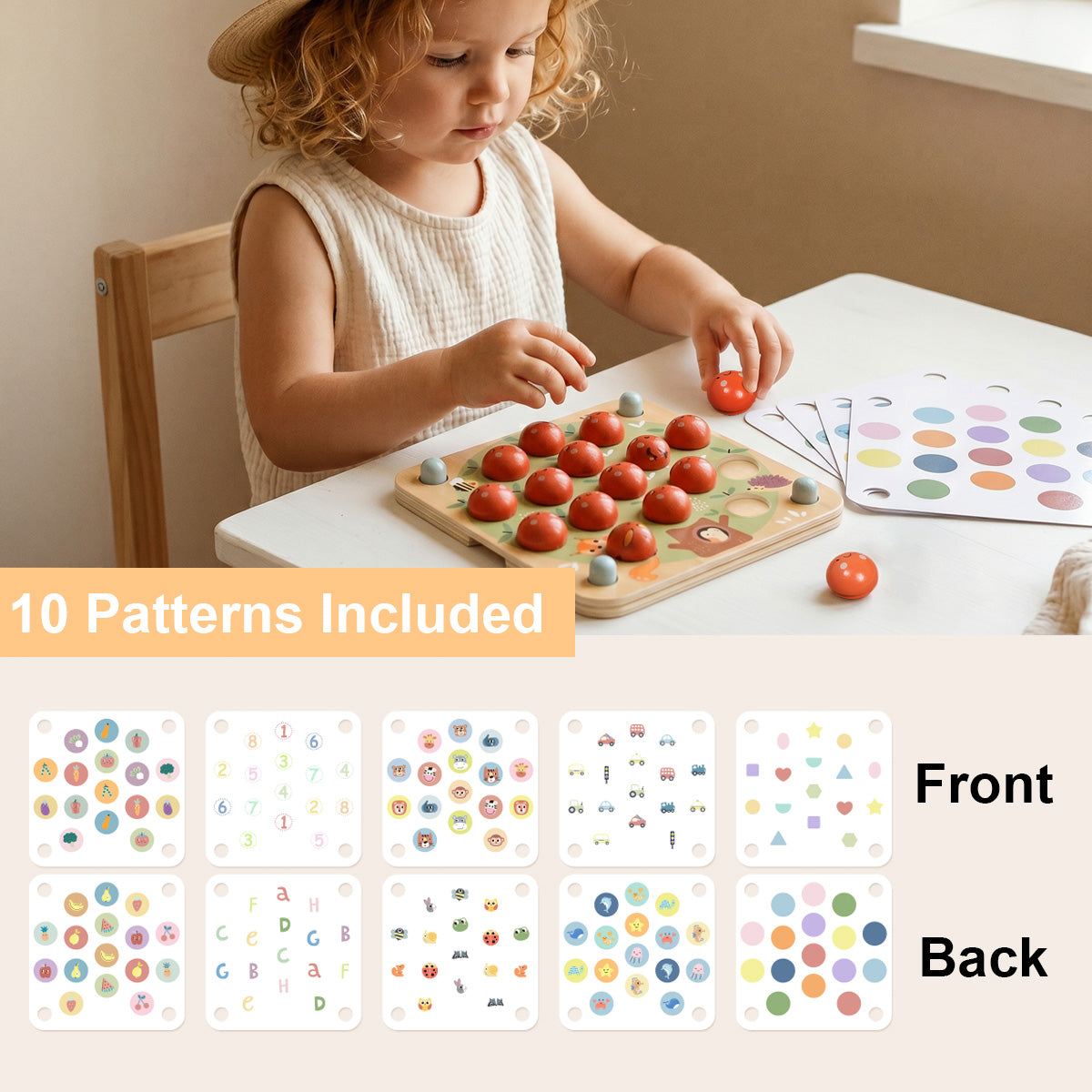 Tooky Toys Memory Game - Apple wooden skill-building toy - view 8 | Marah Kids
