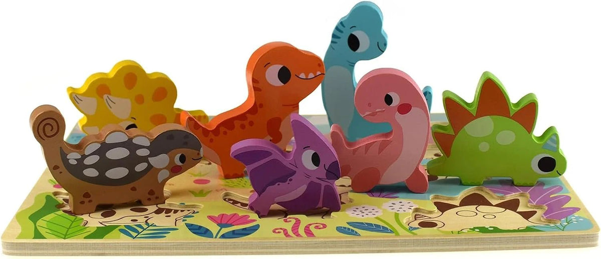 TOOKY TOY Chunky Puzzle - Dinosaur - Marah Kids