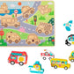 TOOKY TOY Chunky Puzzle - Transportation - Marah Kids