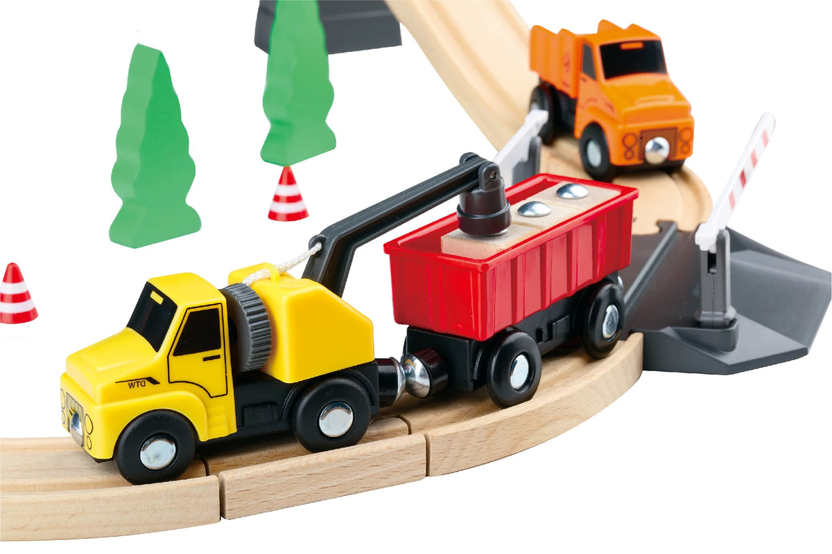 TOOKY TOY Construction Yard Train Set - Medium - Marah Kids