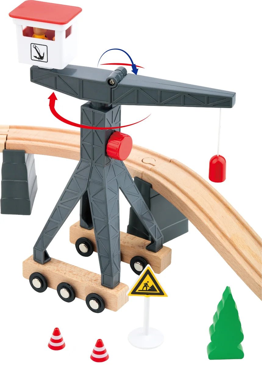 TOOKY TOY Construction Yard Train Set - Medium - Marah Kids