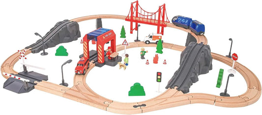 TOOKY TOY Fire Rescue Train Set - Large - Marah Kids