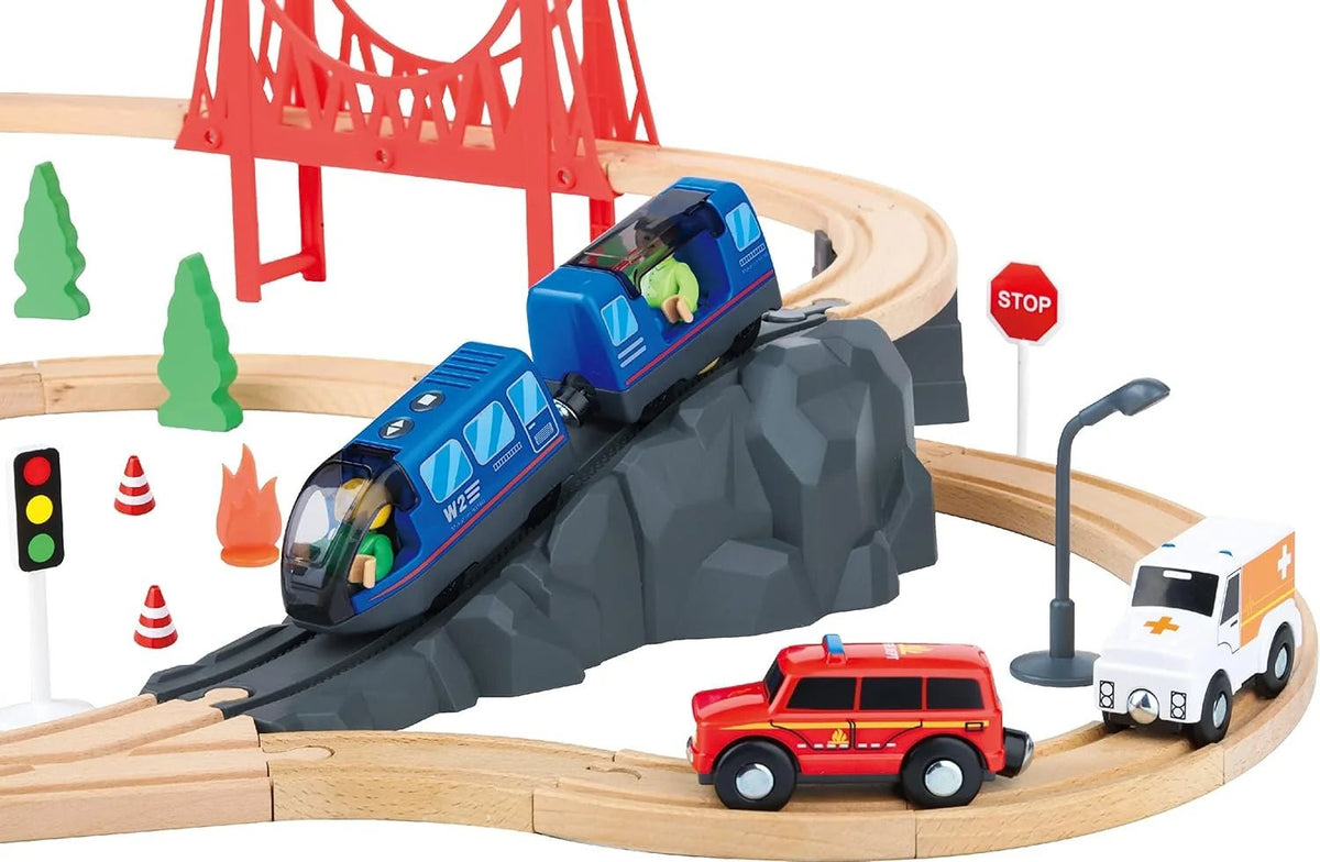 TOOKY TOY Fire Rescue Train Set - Large - Marah Kids