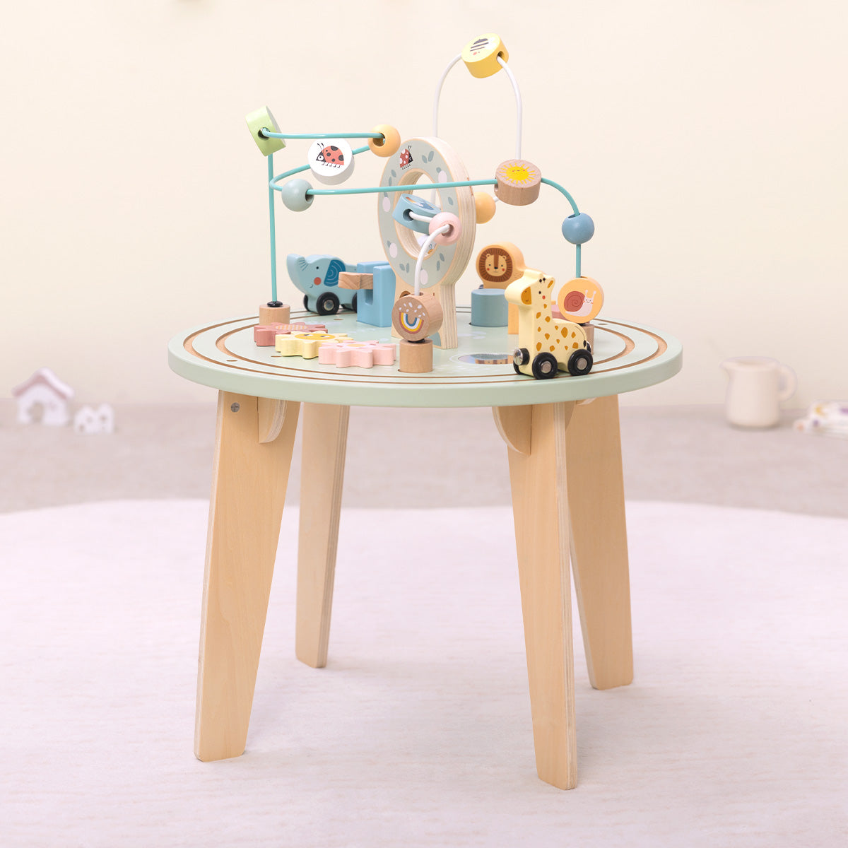 Tooky Toys Activity Table baby wooden activity toy - view 6 | Marah Kids