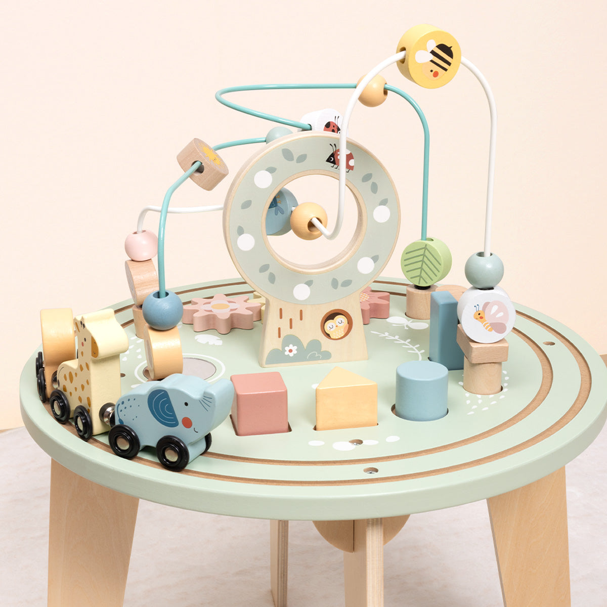 Tooky Toys Activity Table wooden toy for toddlers - view 8 | Marah Kids