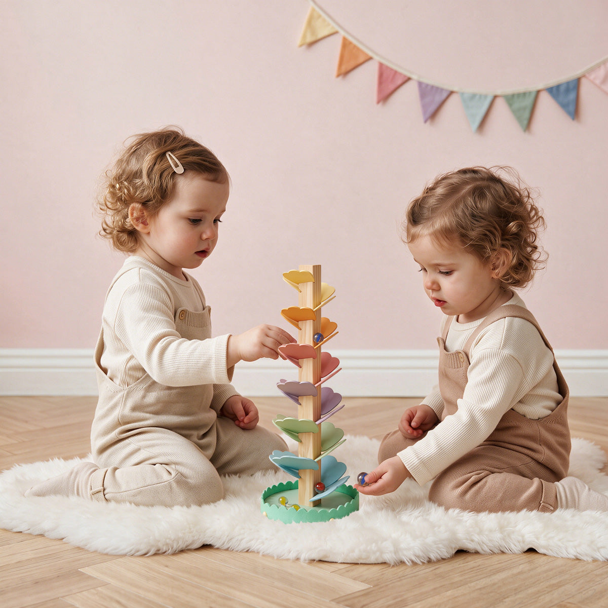 Tooky Toys Ball Track Game wooden activity toy - view 2 | Marah Kids