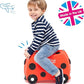 Trunki Ride - On Suitcase & Hand Luggage | Harley Ladybug Red - Marah Kids