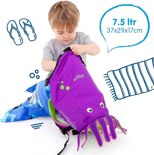 Trunki PaddlePak Waterproof Kids Swim Bag - Coral Tropical Fish (Pink)